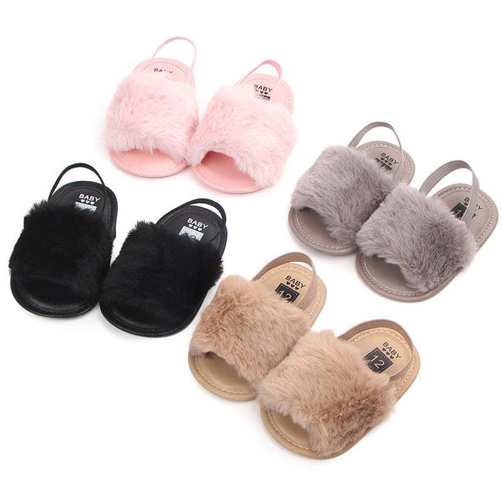 0-1 four-color baby sandals soft bottom toddler shoes elastic comfortable non-slip baby shoes - Almoni Express