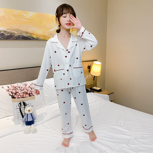 Children's Clothing Girls Pajamas Set Home Clothes Cute Printed Cartoon Two-piece Suit
