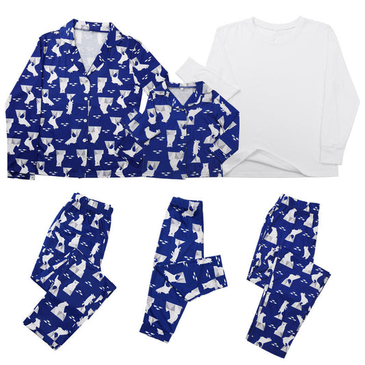 Home Furnishing Suit Casual Printing Two-Piece Pajamas Parent-Child Wear