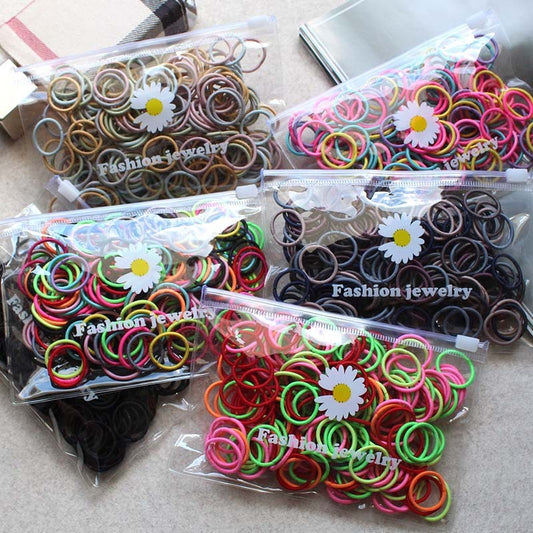 Mini baby finger colored hair loops will not hurt your hair