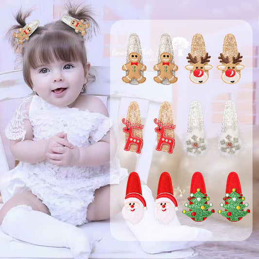 Cute Children's Antlers Christmas Tree Hairpin