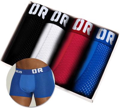 4Pc Boxershorts for Men Boxer Short Underwear Man Panties - Almoni Express