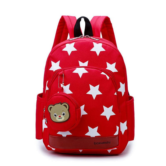 A small bear nursery school bag double shoulder bag - Almoni Express
