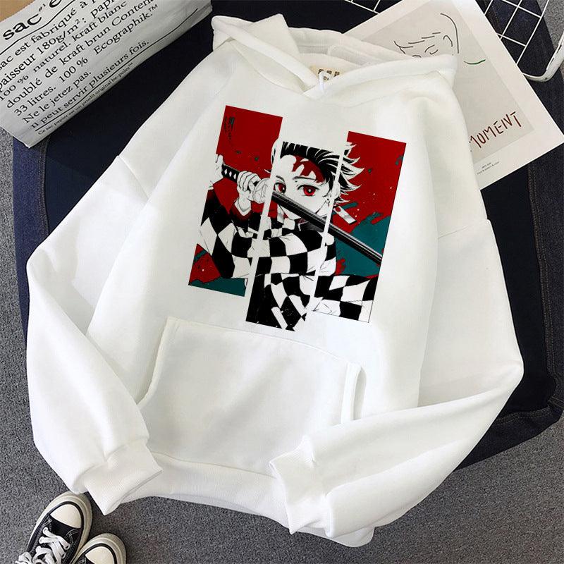 Anime Print Men's And Women's Hoodies Harajuku Street Fashion Hooded Sweatshirt - AL MONI EXPRESS