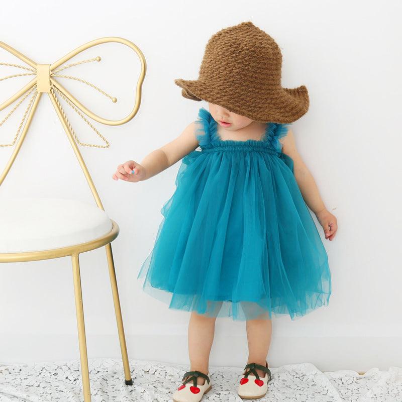 Baby Net Gauze Skirt With Wooden Ears, Princess Dress, Tutu Skirt - Almoni Express