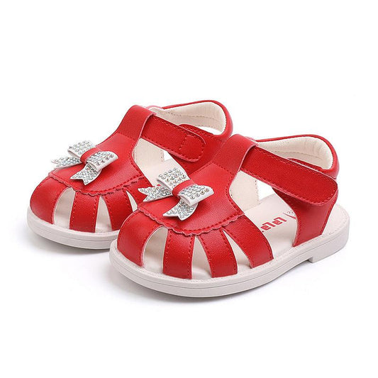 Baby Princess Shoes Girls Toddler Leather Sandals Baby Toddler Children's Shoes - Almoni Express