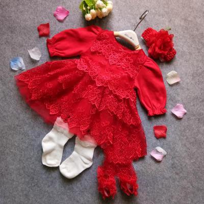Baby's 100th Anniversary Lace Dress - Almoni Express