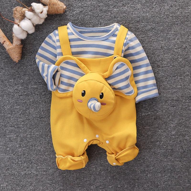 Baby Sling Set Spring And Autumn Clothes Baby Autumn Children Two-Piece Suit - Almoni Express