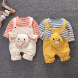 Baby Sling Set Spring And Autumn Clothes Baby Autumn Children Two-Piece Suit - Almoni Express