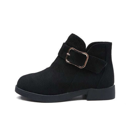 Big kids suede leather boots - Almoni Express
