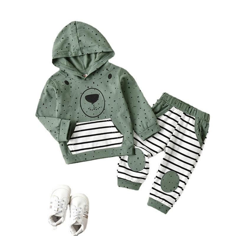Boy's Hooded Spring And Autumn Clothing Thin - Almoni Express