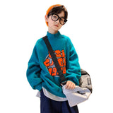 Boys Plus Fleece Sweater Autumn And Winter Clothes - Almoni Express