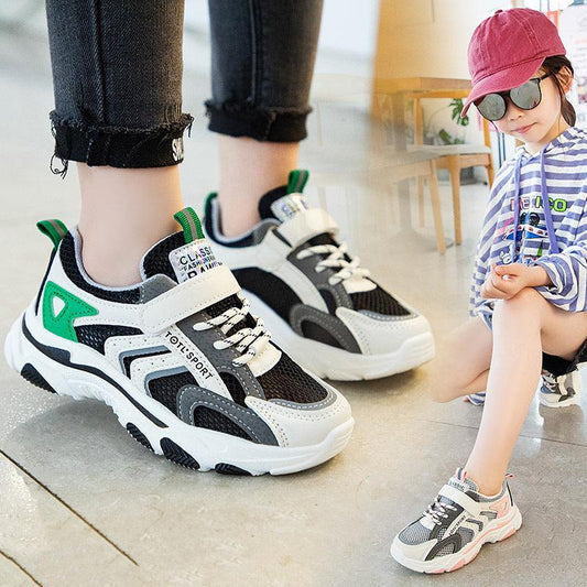 Casual Children's Shoes Sports Mesh Breathable Shoes - Almoni Express