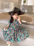 Children's Western Fashion Princess Baby Summer Cotton Skirt - Almoni Express