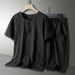 Cotton Linen Black Suit
