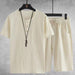 Cotton Linen Beige Suit