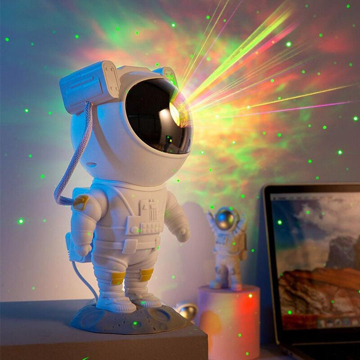 Creative Astronaut Galaxy Starry Sky Projector Nightlight USB Atmospher Bedroom Table Lamp - Almoni Express