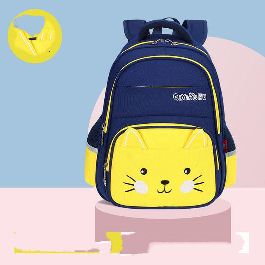 Cute Cartoon Shoulders Baby Lightweight Backpack Elementary School Schoolbag - Almoni Express