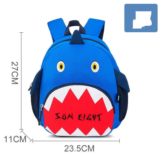 Cute Cartoon Shoulders Baby Lightweight Backpack Elementary School Schoolbag - Almoni Express