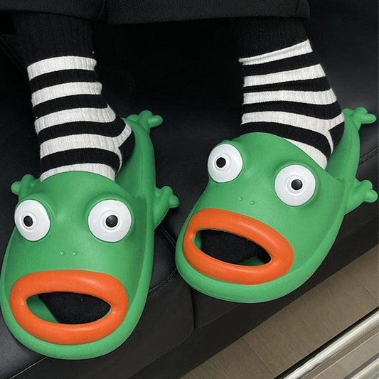 Cute Frog Slippers EVA Soft Home Shoes Bathroom Slippers Summer - AL MONI EXPRESS