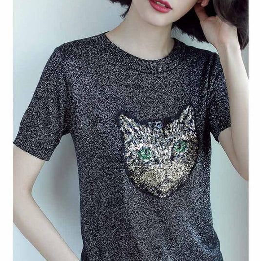 Fashion Cat Tshirt - Almoni Express
