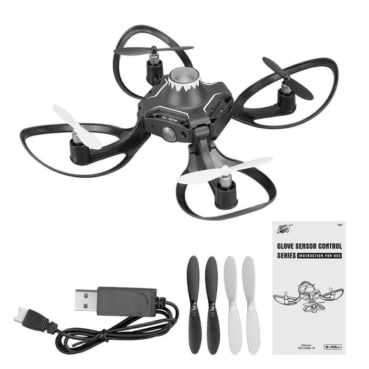 Folding Drone Gesture Control Aerial Photography Four-axis Body Sense Gravity Induction Remote Contro - Almoni Express