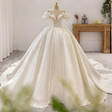 French Bride Small Premium Wedding Dress - Almoni Express
