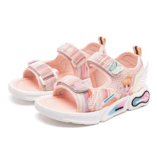 Harpy Bear Kids\' Shoes Sunshine Princess Shoes Girls\' Sandals Cute Cartoon Breathable Slippers - Almoni Express
