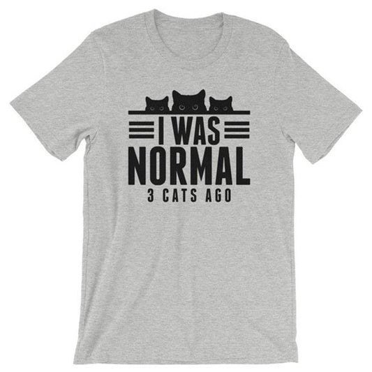 I Was Mormal 3 Cats Tshirt - Almoni Express