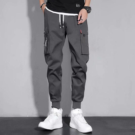 Ice Silk Spring And Summer Men's Casual Pants Men's Sports Overalls - AL MONI EXPRESS