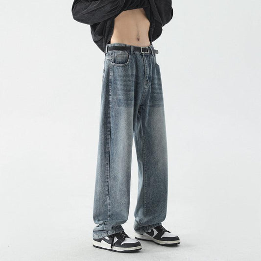 Jeans Men's Retro Loose Straight - AL MONI EXPRESS