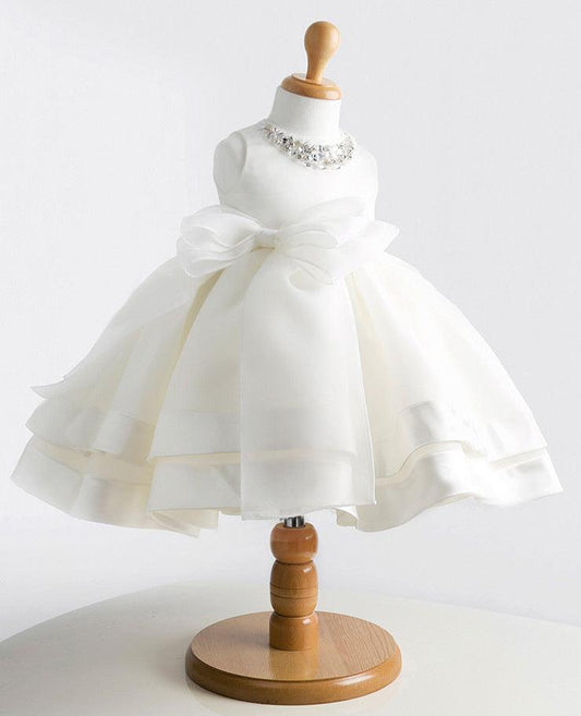 Korean girl baby baby full moon wine, birthday children's wedding dress, Princess fluffy dress - Almoni Express