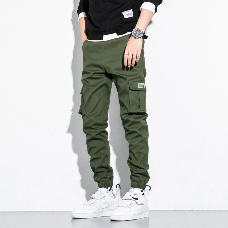 Large Size Cropped Trousers Men's Trousers And Feet Pants Loose - AL MONI EXPRESS