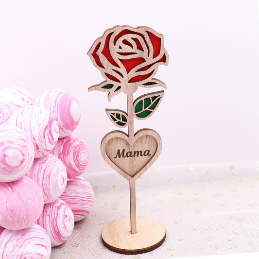 Layered Laser Cut Wood Mother's Day Gift - Almoni Express