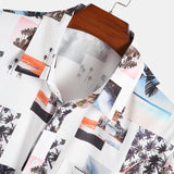 Men's Casual High Street Hawaiian Flower Shirt Full Print - AL MONI EXPRESS