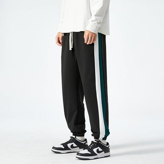 Men's Fashion Casual Ankle-tied Sports Loose Oversized Long Pants - Almoni Express