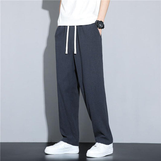 Men's Fashion Linen Casual Pants - Almoni Express