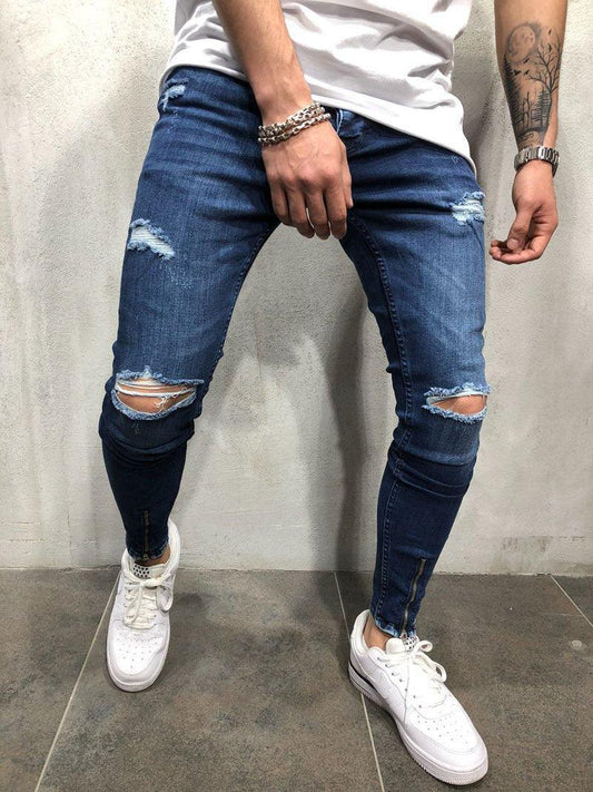 Men's ripped jeans - Almoni Express