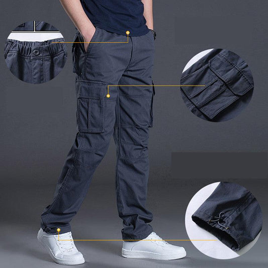 Men'S Work Pants Multi-Pocket Overalls - AL MONI EXPRESS