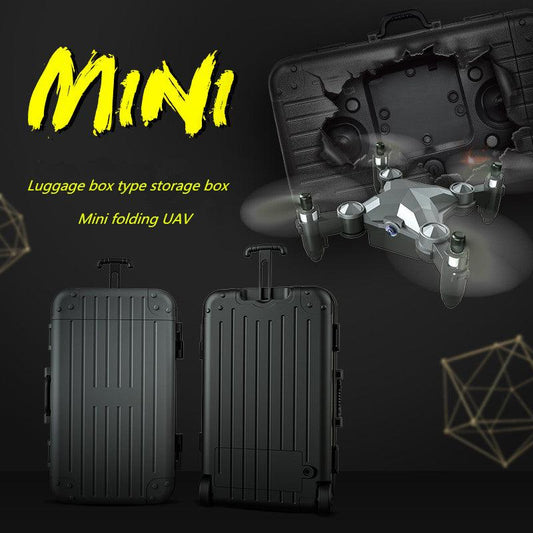 New Luggage Box Storage Box Folding Mini UAV Aerial Photography Remote Control Four Axis Children's Toys Drone - Almoni Express