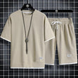 New Summer Short-sleeved Suit Men's T-shirt Exercise Casual Men's Clothes Sets - AL MONI EXPRESS