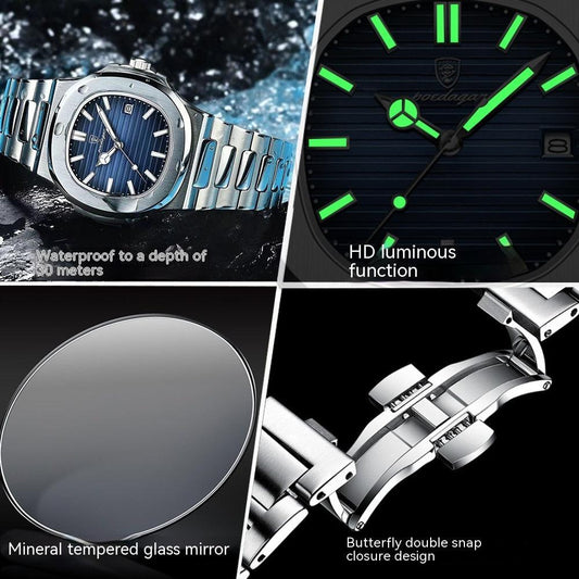 New Waterproof Men's Quartz Watch - AL MONI EXPRESS