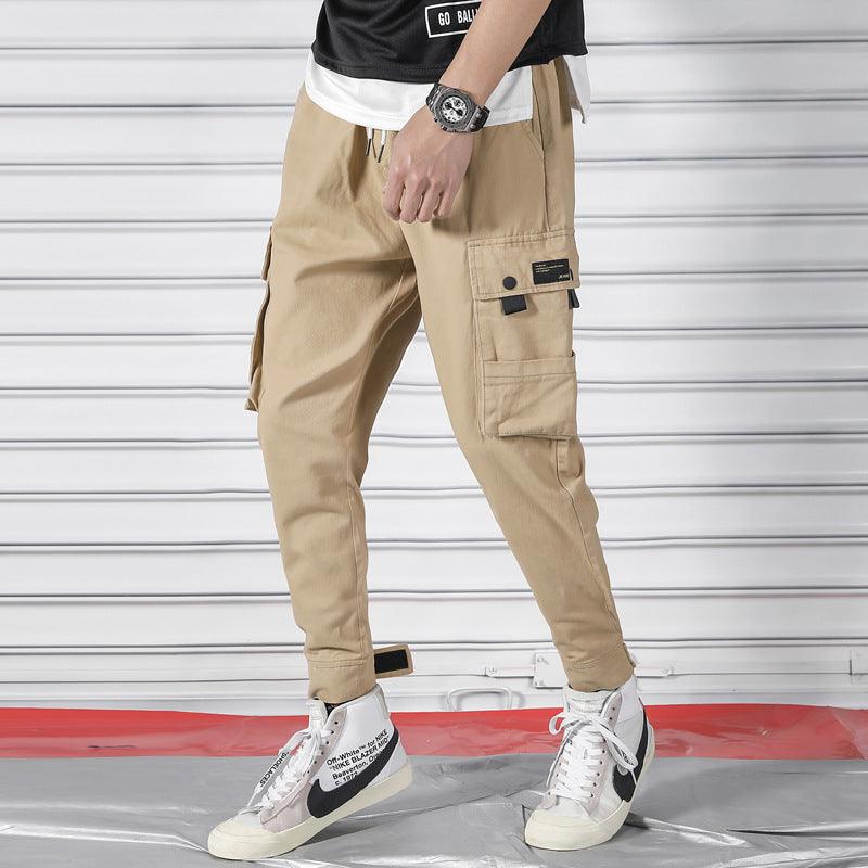 Nine-point Pants Men's Trendy Brand Multi-pocket Overalls - AL MONI EXPRESS
