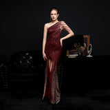 Party Evening Dress Sexy Long Section Was Thin Toast Bride - Almoni Express