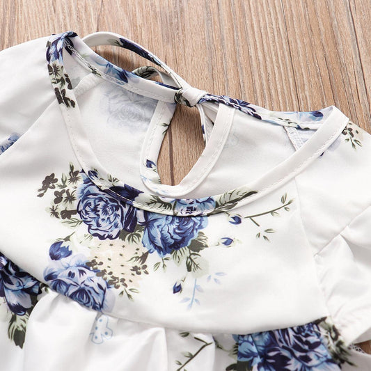 Pleated Skirt + Floral Shorts Set - Almoni Express