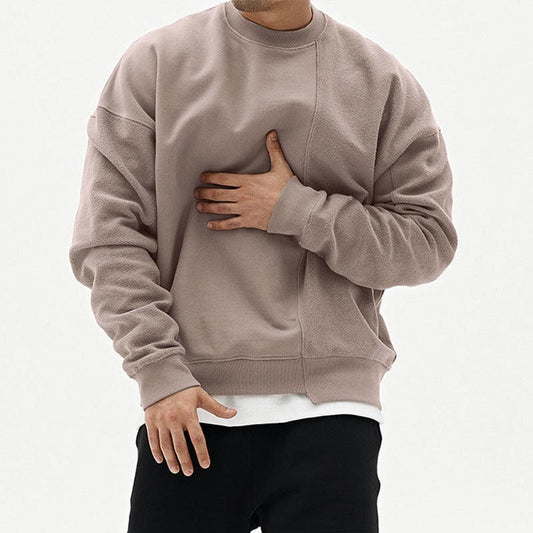 Pullover Round Neck Sweater Loose Men Clothes - AL MONI EXPRESS