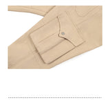 Retro Two-color Casual Pocket Micro-flare Pants National Trend - AL MONI EXPRESS