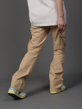 Retro Two-color Casual Pocket Micro-flare Pants National Trend - AL MONI EXPRESS