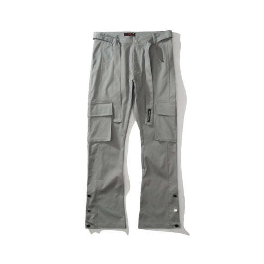 Ribbon-breasted Trousers With Trouser Slits Retro Casual Micro-flared Pants - AL MONI EXPRESS