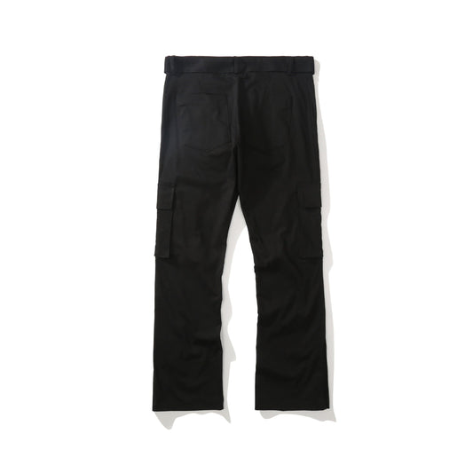 Ribbon-breasted Trousers With Trouser Slits Retro Casual Micro-flared Pants - AL MONI EXPRESS